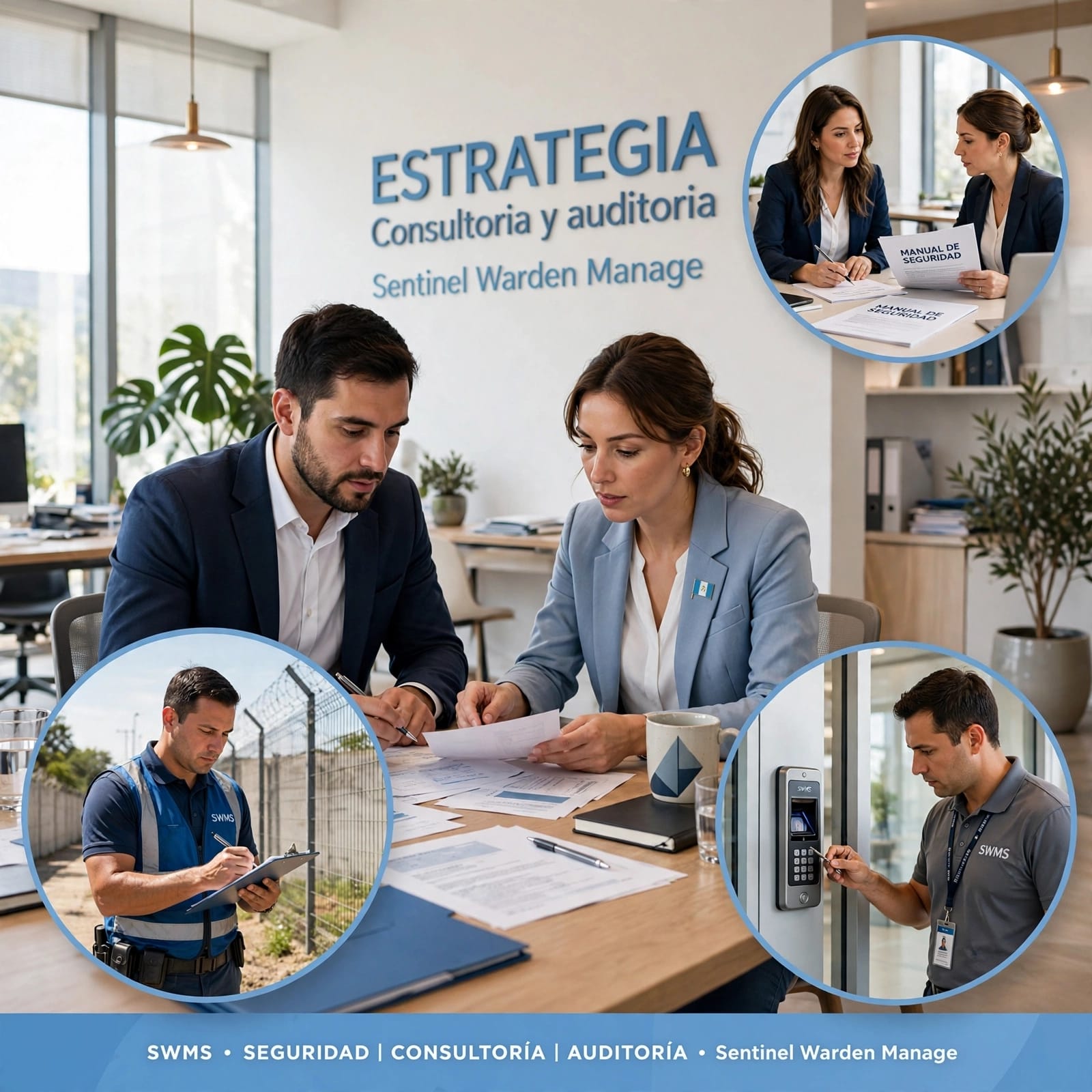 Ilustración de consultoría y revisión de planes de seguridad